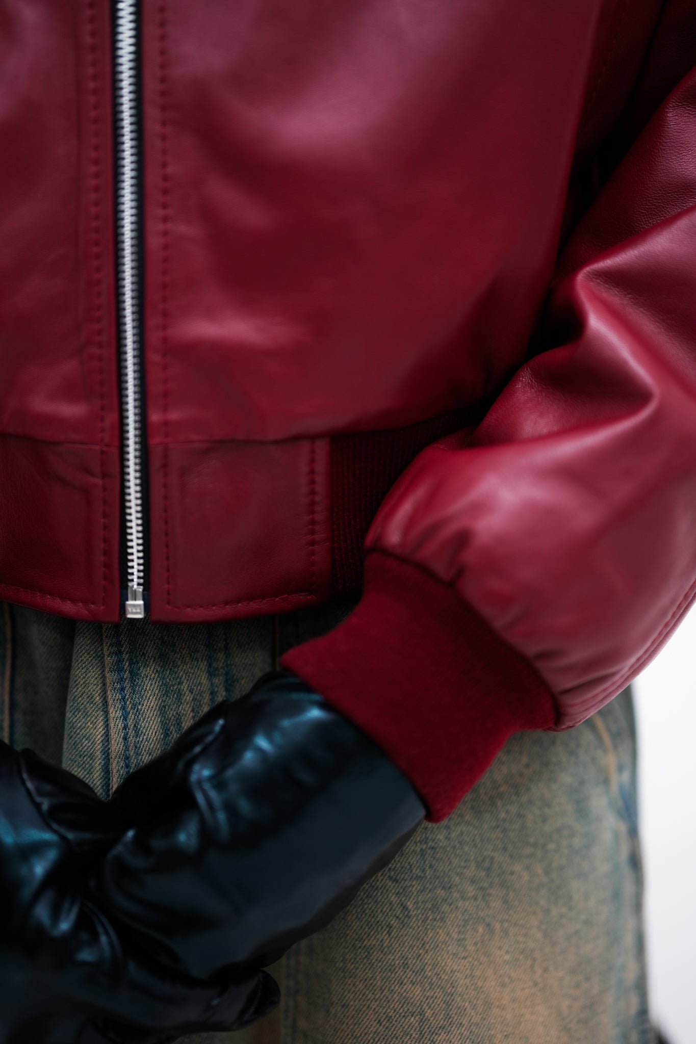 Cherry FL1 Leather Jacket